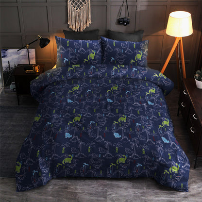 Navy Dinosaur CLM0110217B Bedding Sets