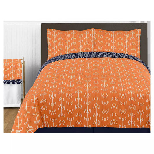 Navy Orange Arrow CLA2110372B Bedding Sets