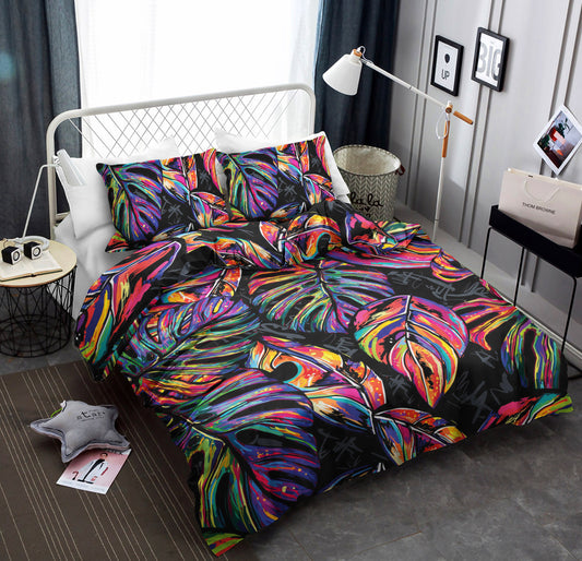Neon Color Tropical Palm Leaves CLA19100562B Bedding Sets