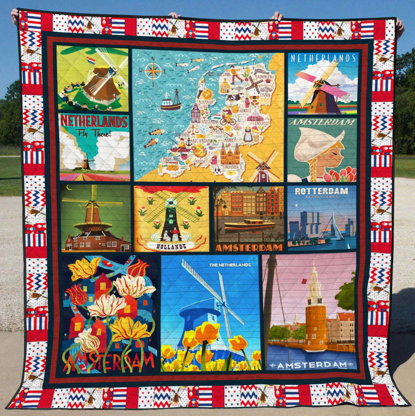 Netherlands LI0507012A Quilt Blanket