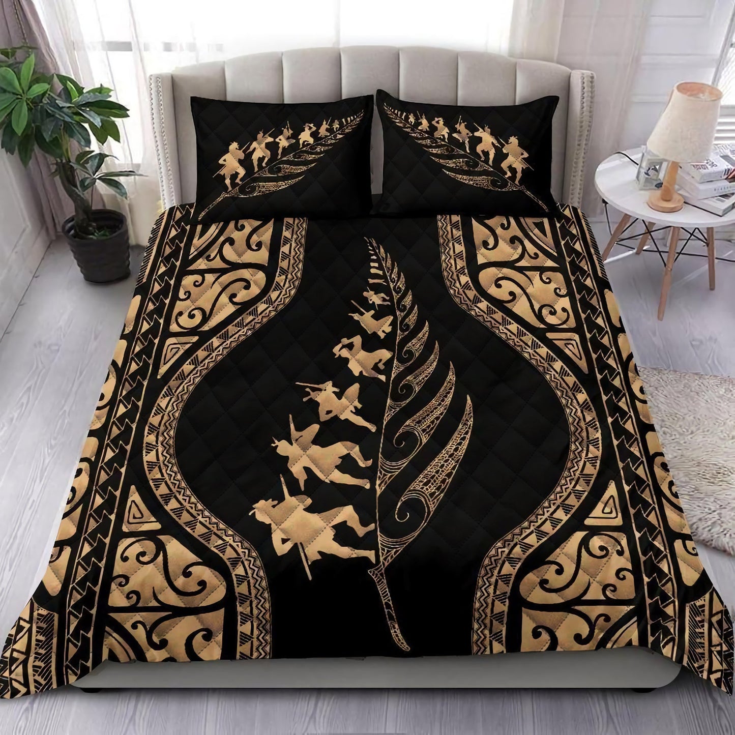 New Zealand Haka Fern Quilt Bedding Set ND021002