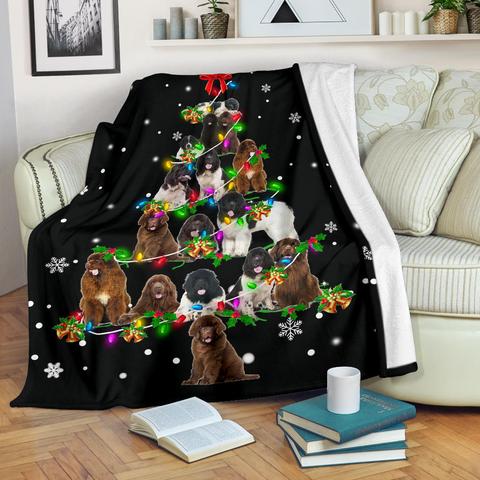 Newfoundland Christmas Tree CLA0910126F Sherpa Fleece Blanket