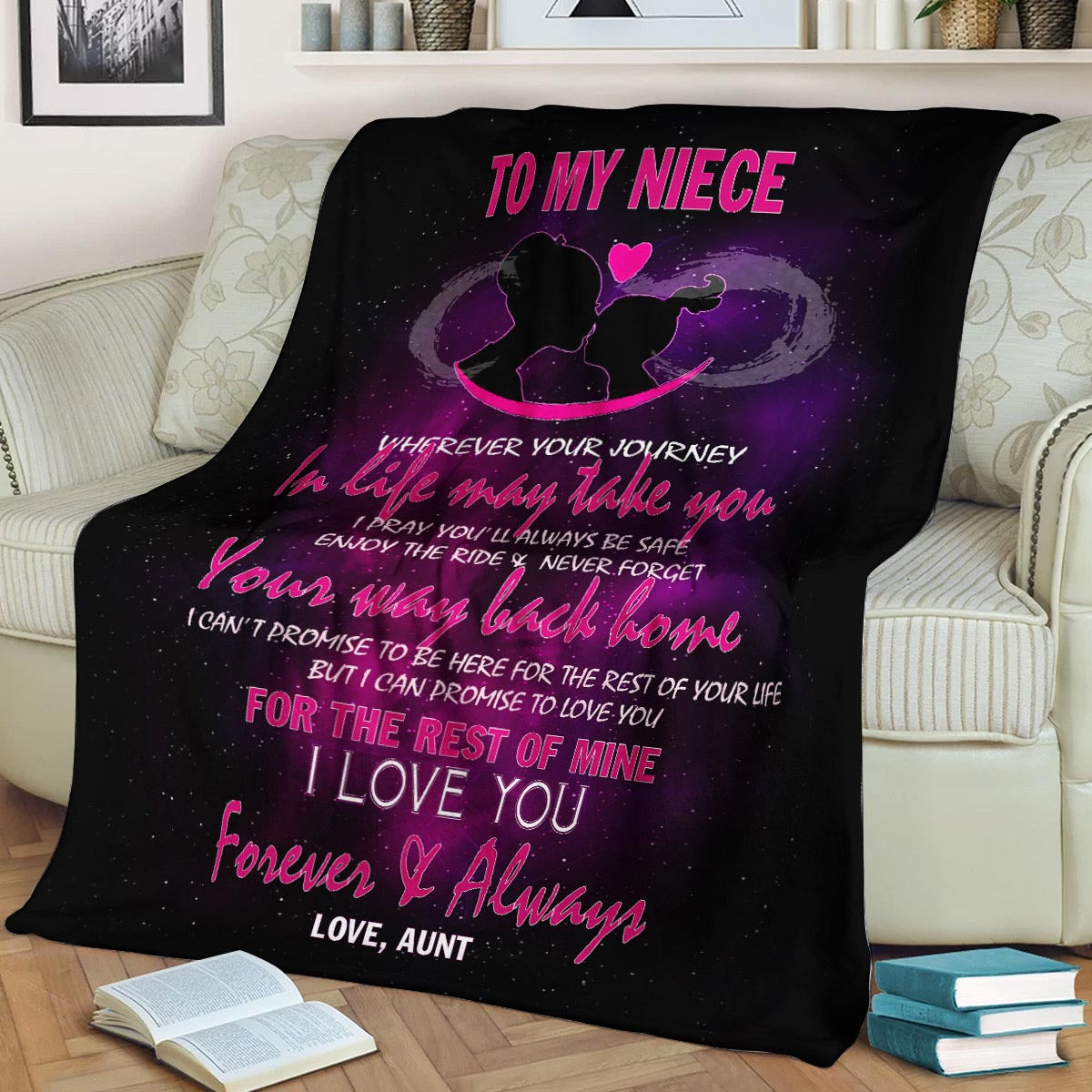 Niece Wherever your journey in life may take you CLA1910156F Sherpa Fleece Blanket