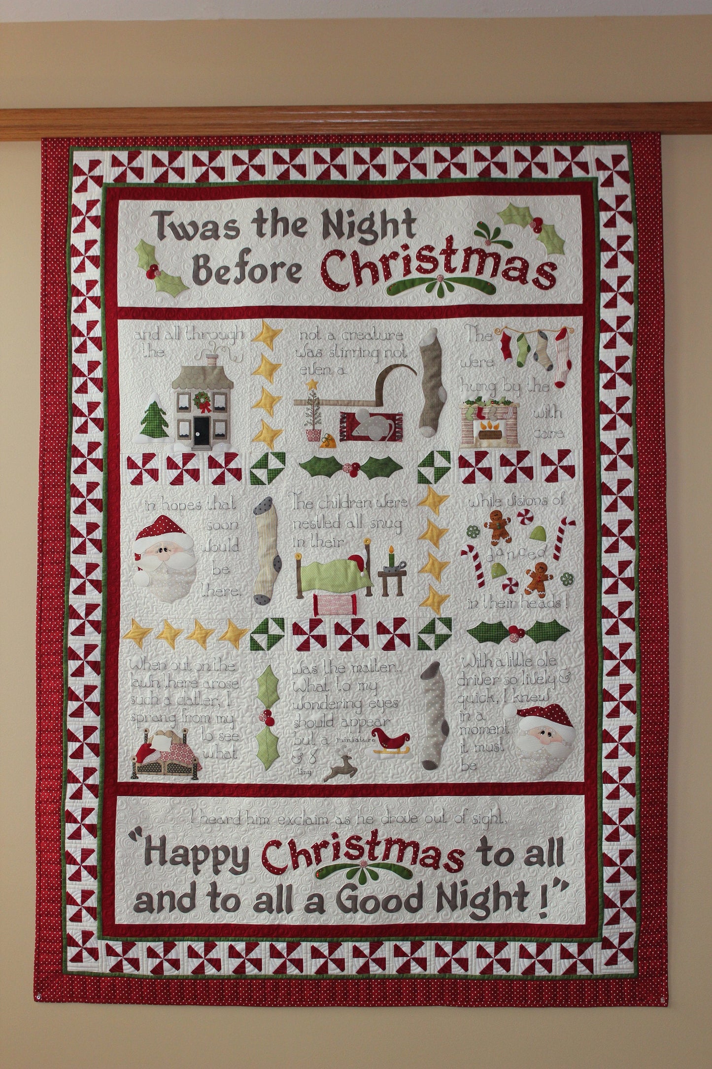 Night Before Christmas CLT2510289H Quilt Blanket
