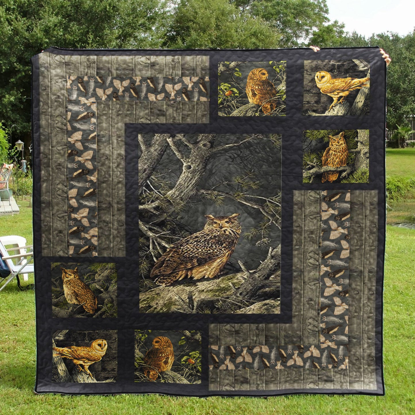 Night Owls CLA2210339Q Quilt Blanket