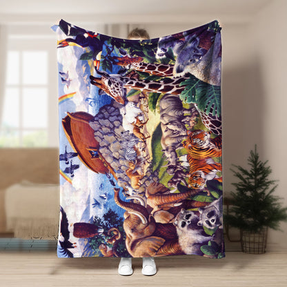 Noah Ark NT040984F Sherpa Fleece Blanket