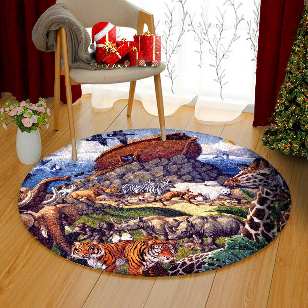 Noahs Ark AA2310072TM Round Area Rug