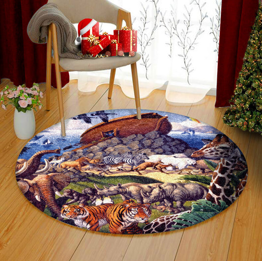 Noahs Ark AA2310072TM Round Area Rug
