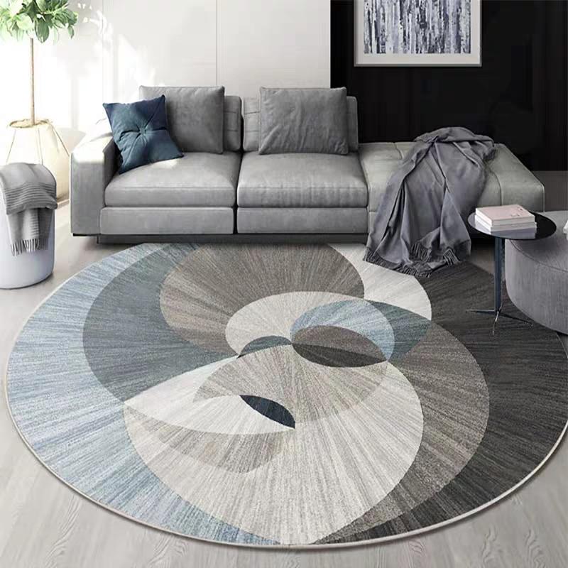 Nordic Geometric Round Shaped CLT0910100G Round Area Rug