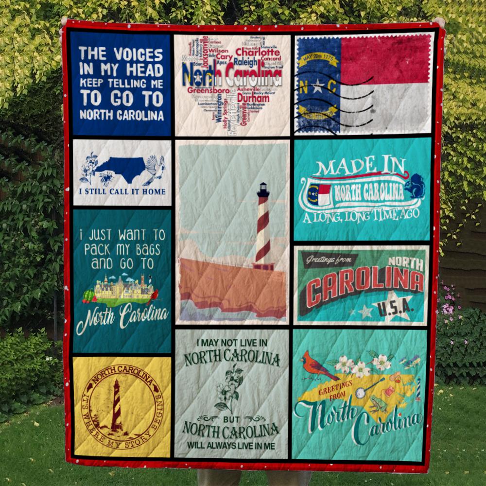 North Carolina CL14100364MDQ Quilt Blanket