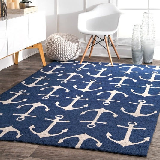 Novelty Nautical Anchors CLA1010073R Rug