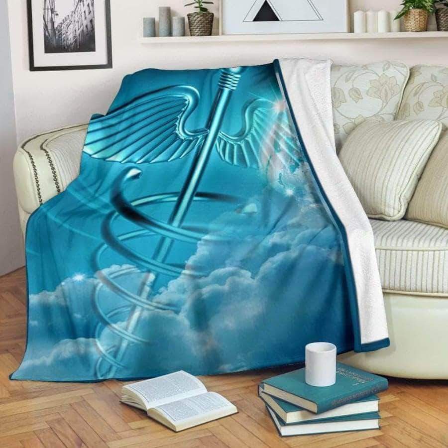 Nurse CL05100379MDF Sherpa Fleece Blanket