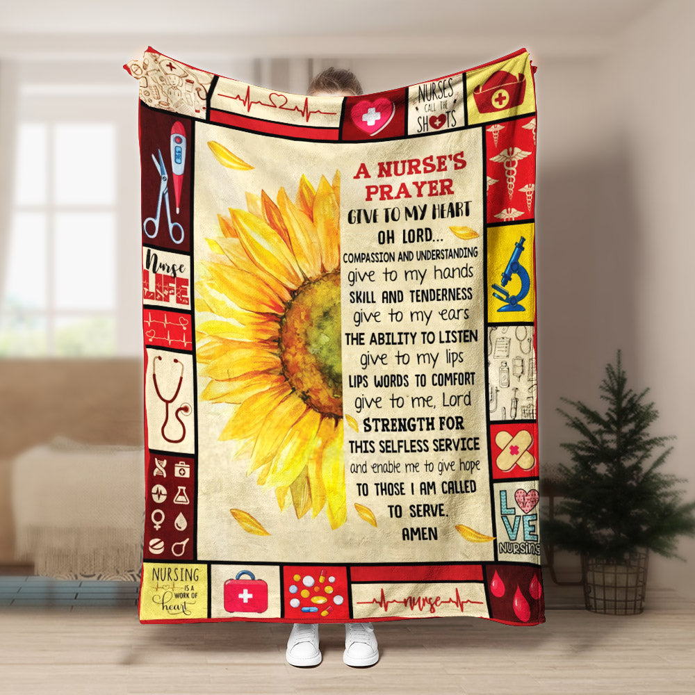 Nurse CL260862MDF Sherpa Fleece Blanket