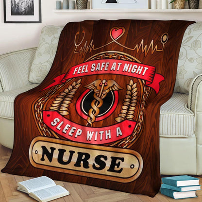 Nurse HN051051F Sherpa Fleece Blanket