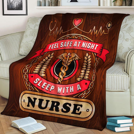 Nurse HN051051F Sherpa Fleece Blanket