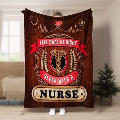 Nurse HN051051F Sherpa Fleece Blanket