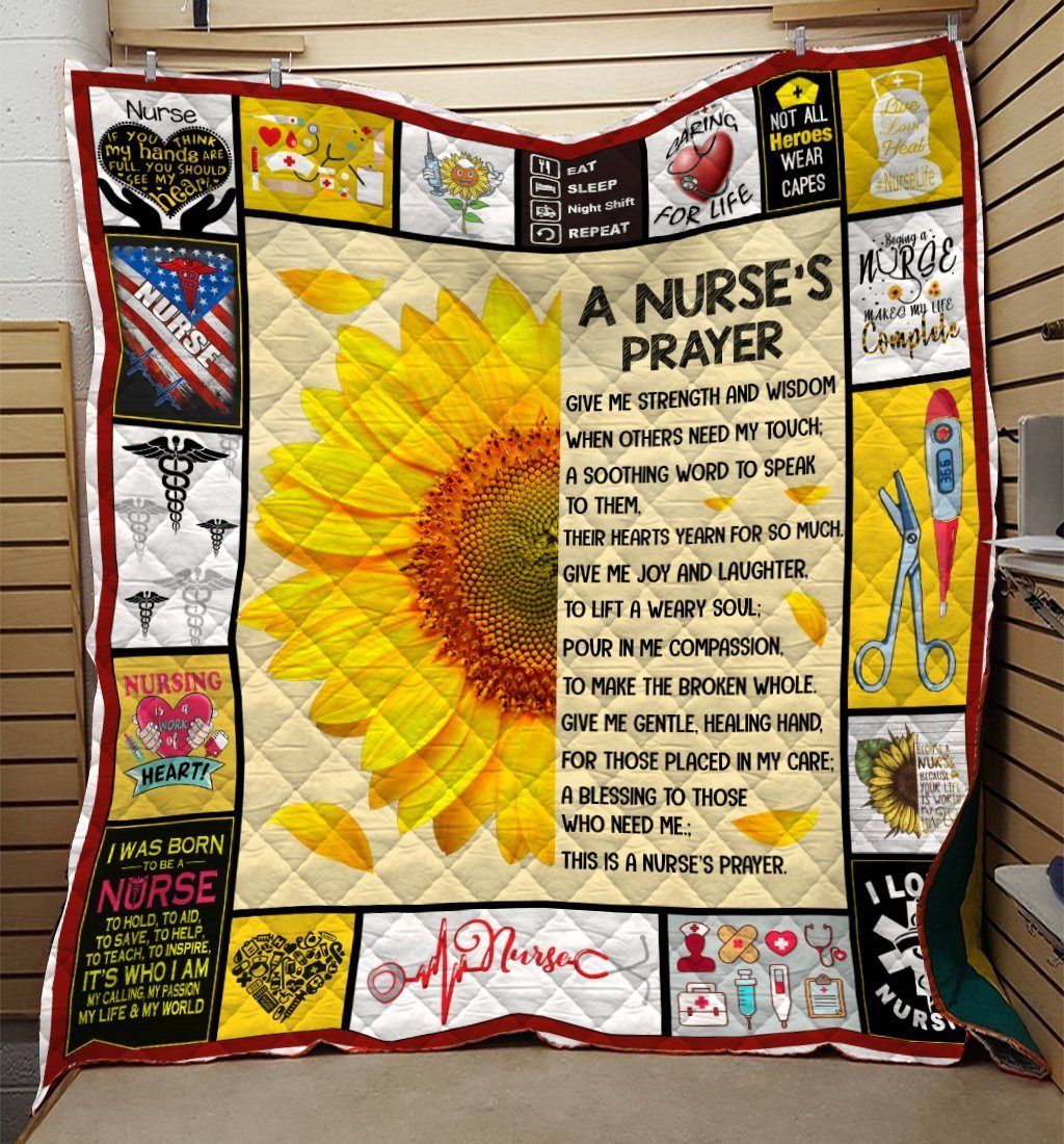 Nurses Prayer CL28110195MDQ Quilt Blanket