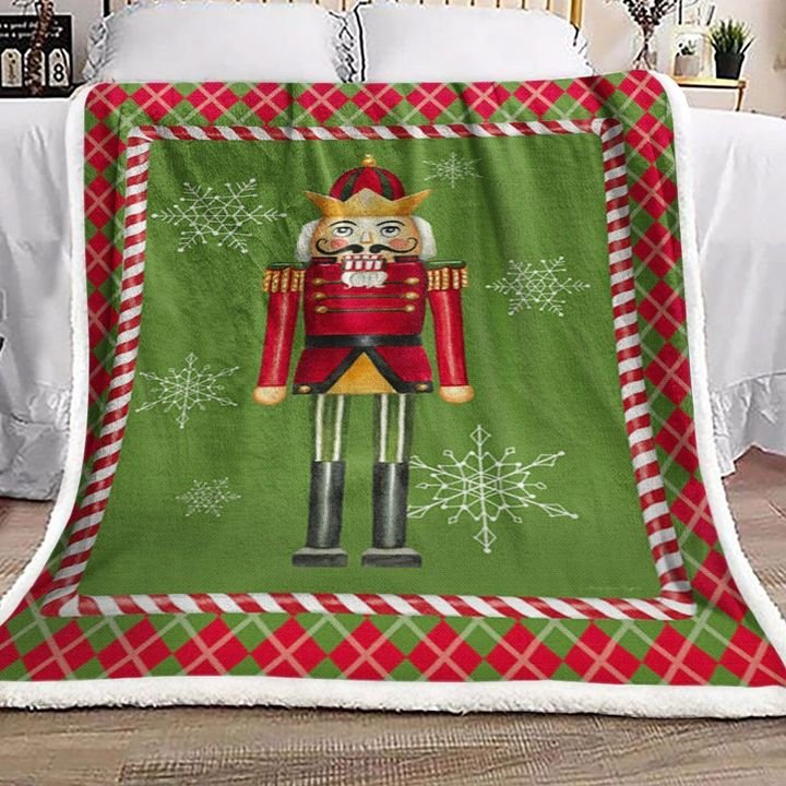 Nutcracker Christmas HN2910162F Sherpa Fleece Blanket