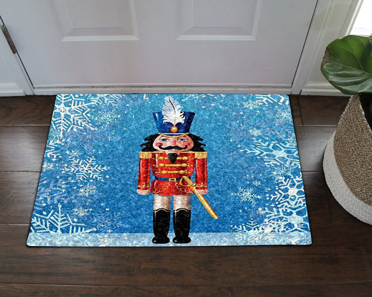 Nutcracker Christmas HN30100164D Non-slip Door mats