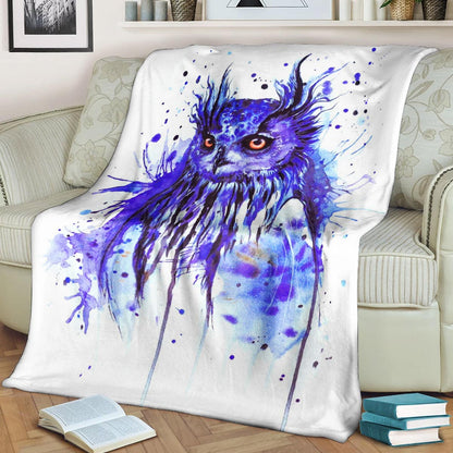 Owl CL1208144MD Sherpa Fleece Blanket