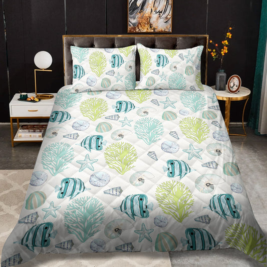 Ocean CLM2309141B Quilt Bedding Set
