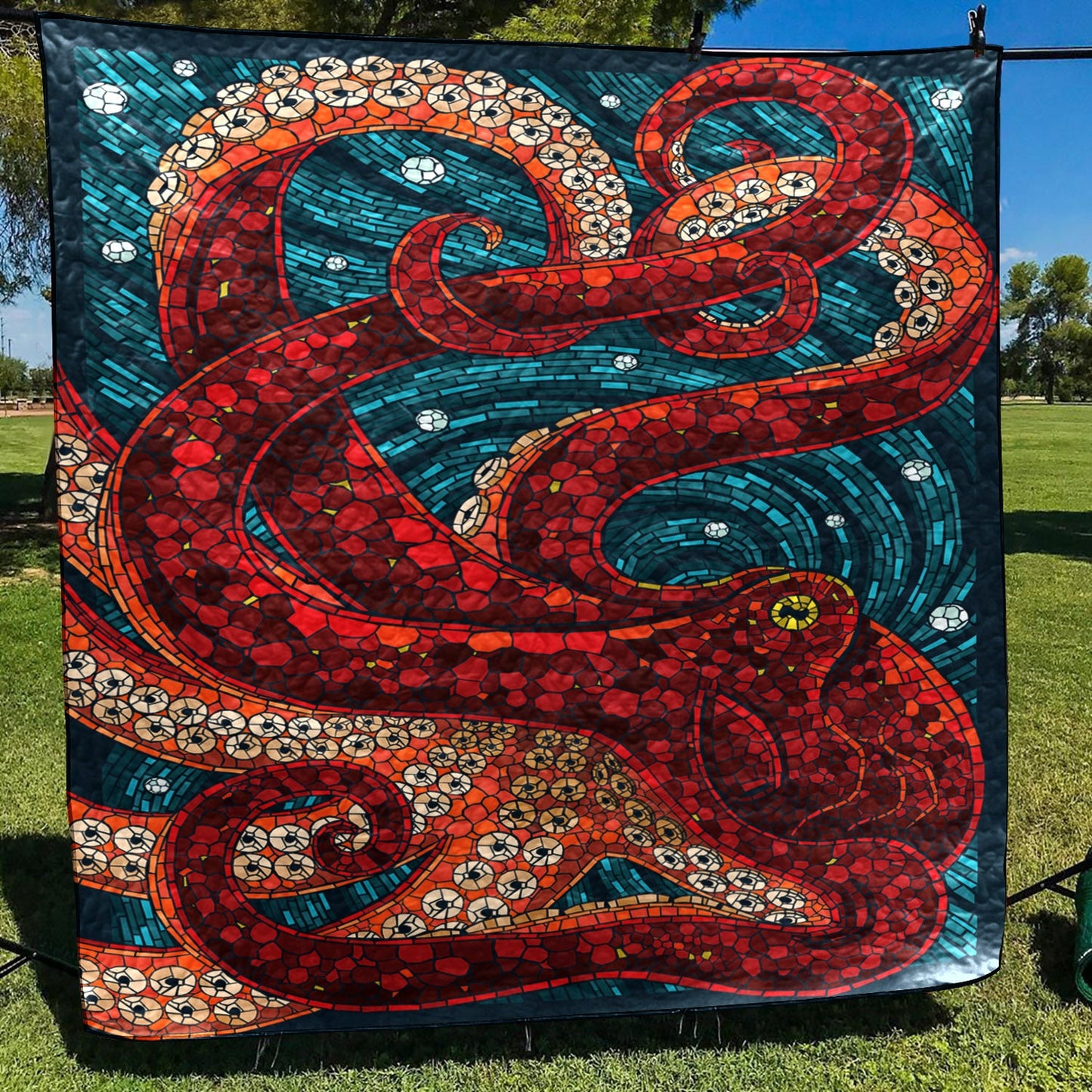 Octopus CLA2510370Q Quilt Blanket