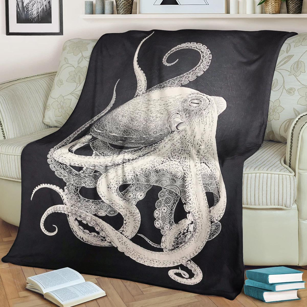 Octopus DV051055F Sherpa Fleece Blanket