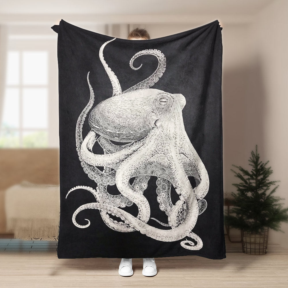 Octopus DV051055F Sherpa Fleece Blanket
