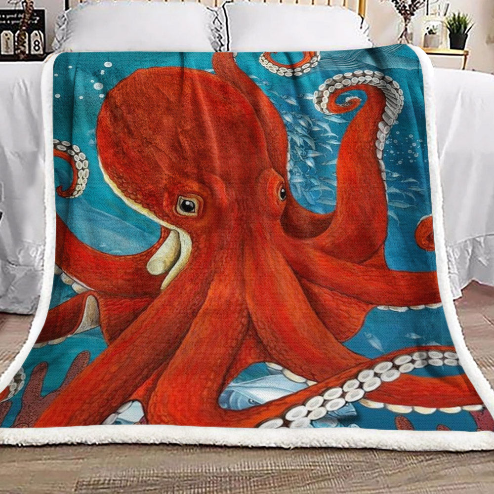 Octopus HN0510204F Sherpa Fleece Blanket