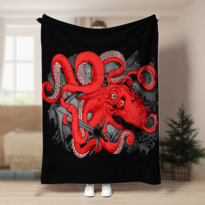 Octopus ML270833F Sherpa Fleece Blanket