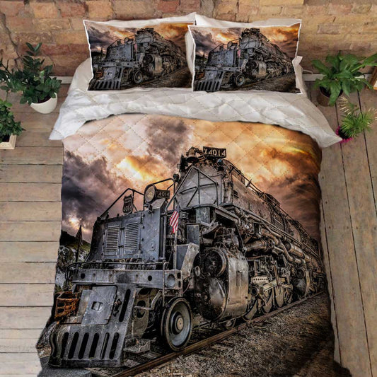 Old Train Railroad American Quilt Bedding Set CLH1609009