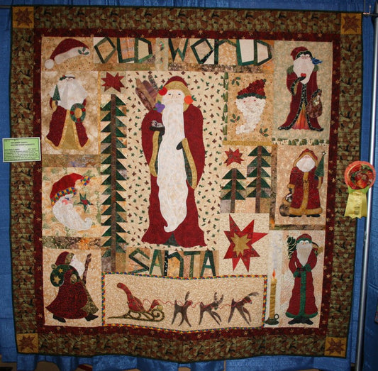 Old World Santa CLA0111578Q Quilt Blanket