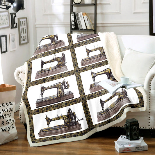 Old Sewing Machines TN1811162TT Sherpa Fleece Blanket
