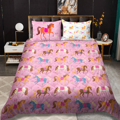 Olive Kids Horses CLH0710215B Quilt Bedding Set