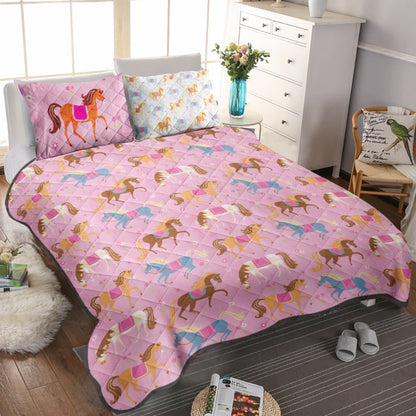 Olive Kids Horses CLH0710215B Quilt Bedding Set