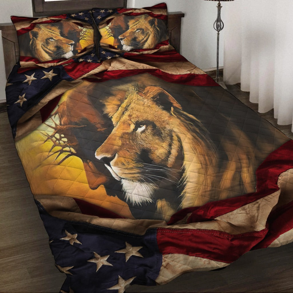 One Nation Under God Quilt Bedding Set CLH1409010