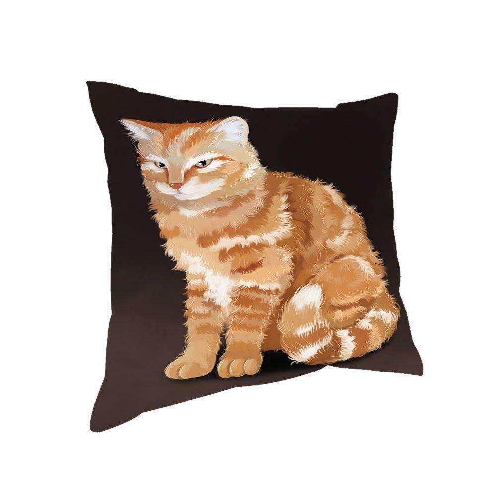 Orange Tabby Cat CL18112641MDP Throw Pillow Covers