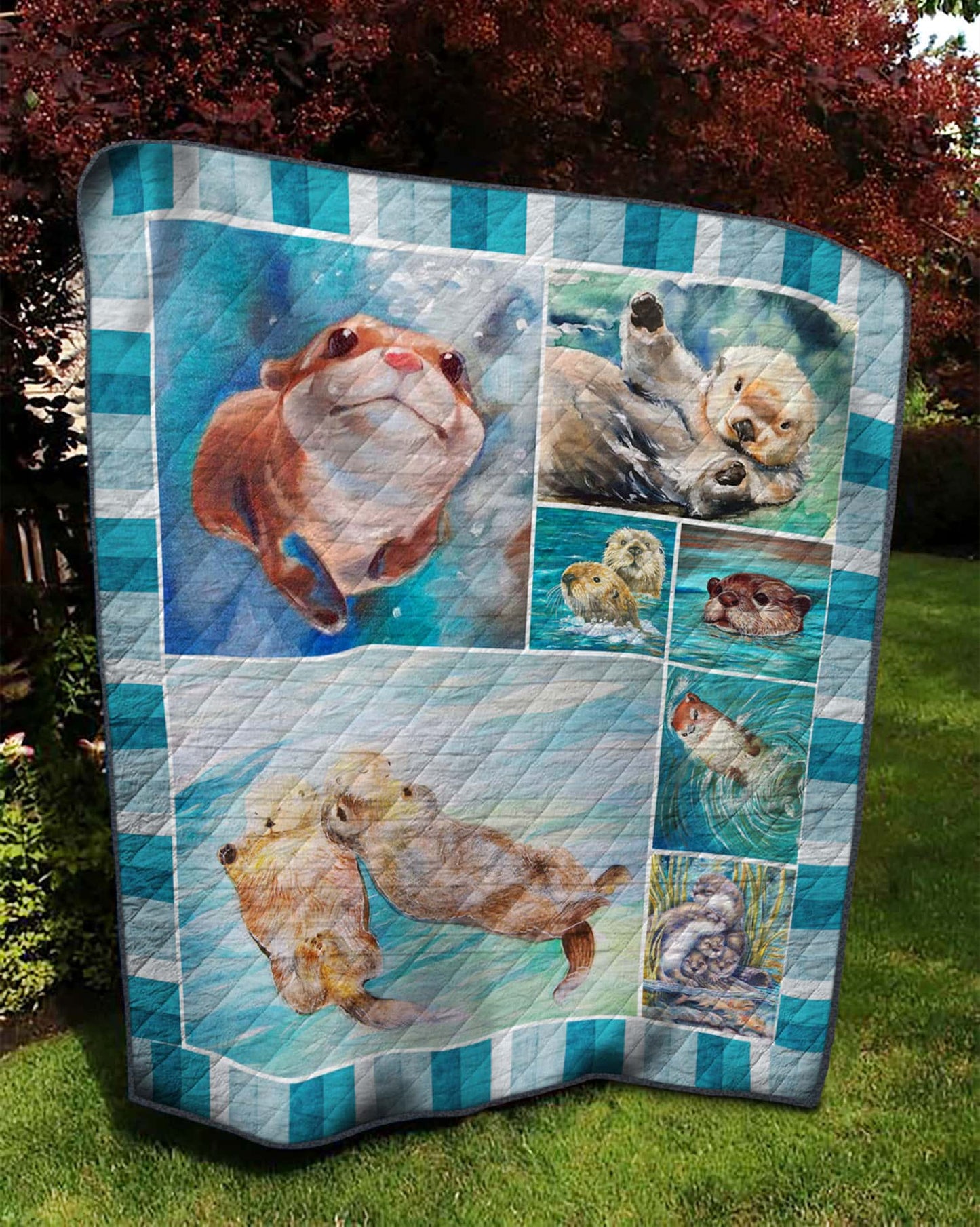 Otter CLP2412603Q Quilt Blanket