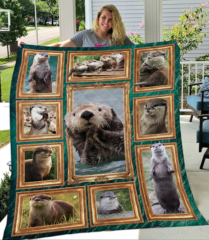 Otter Quilt Blanket TM031104