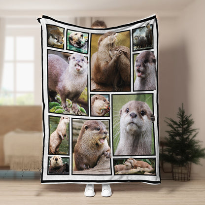 Otter CLA21100993F Sherpa Fleece Blanket