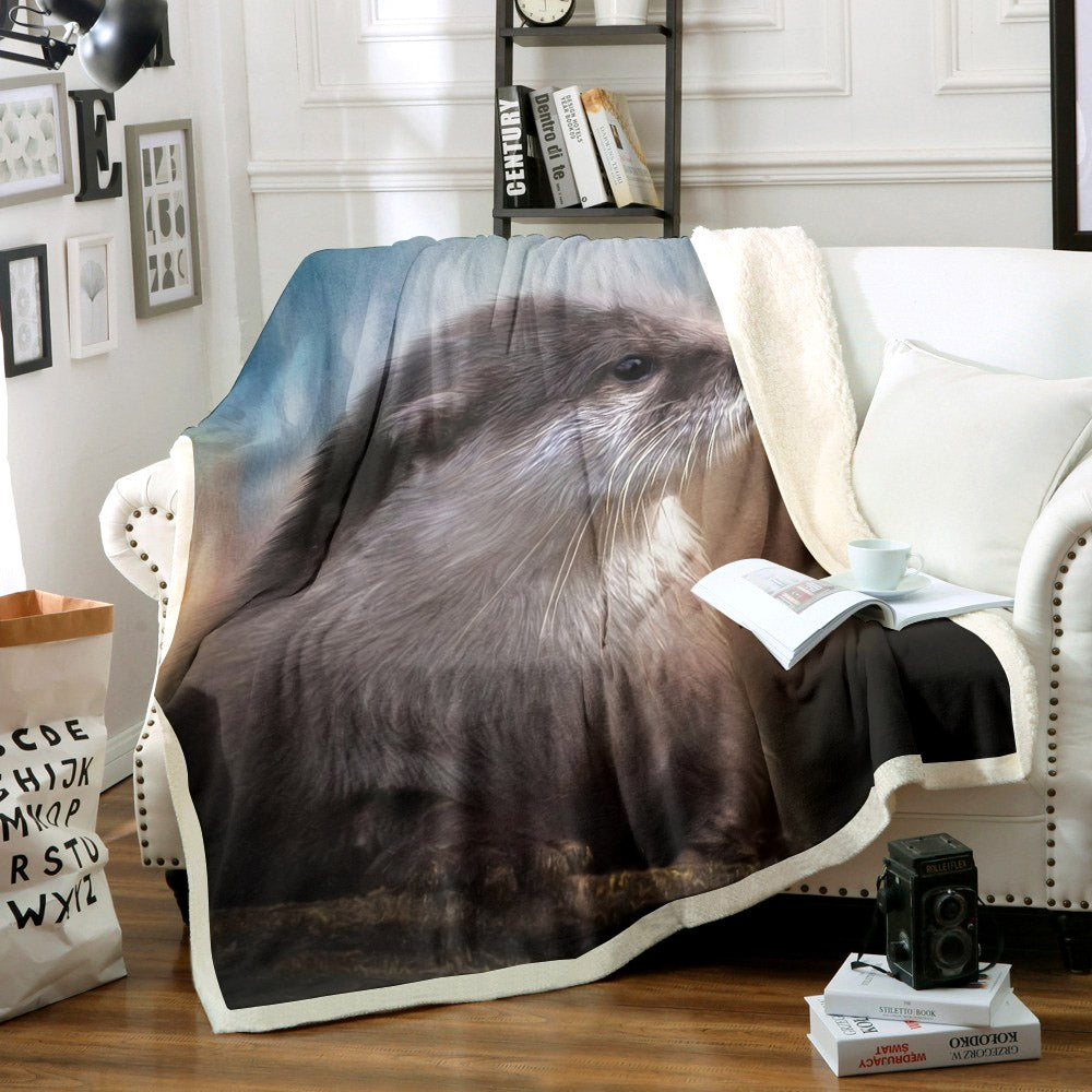 Otter HT2210168TT Sherpa Fleece Blanket
