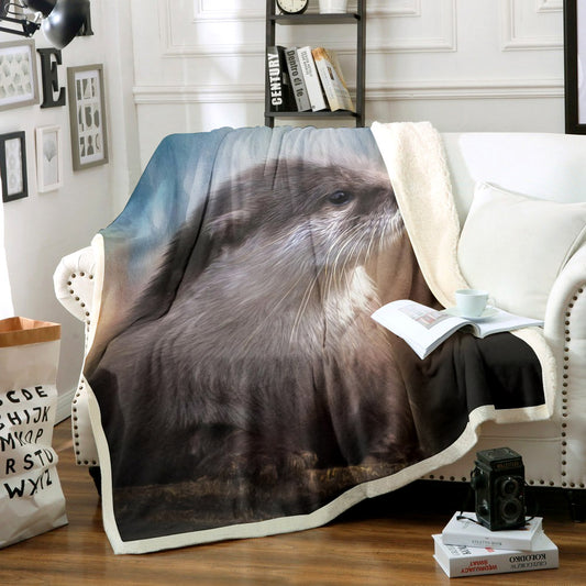 Otter HT2210168TT Sherpa Fleece Blanket