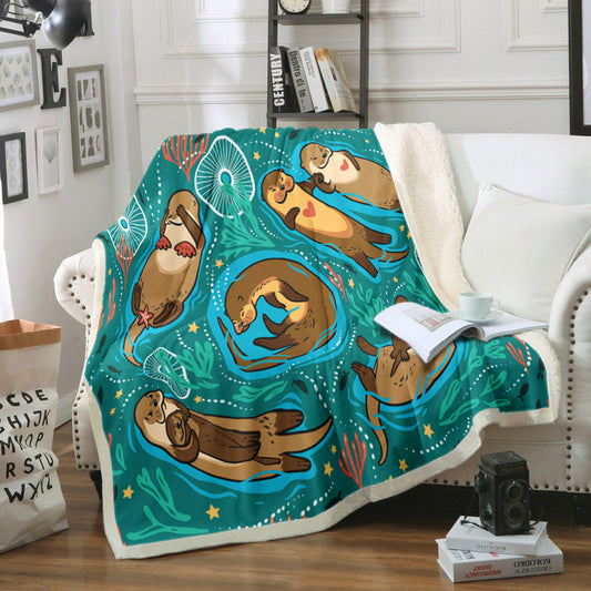Otter TT140820TM Sherpa Fleece Blanket