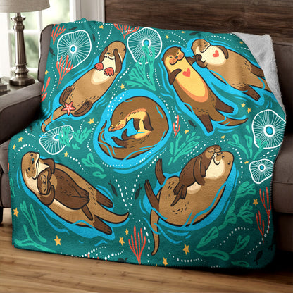 Otter TT140820TT Sherpa Fleece Blanket