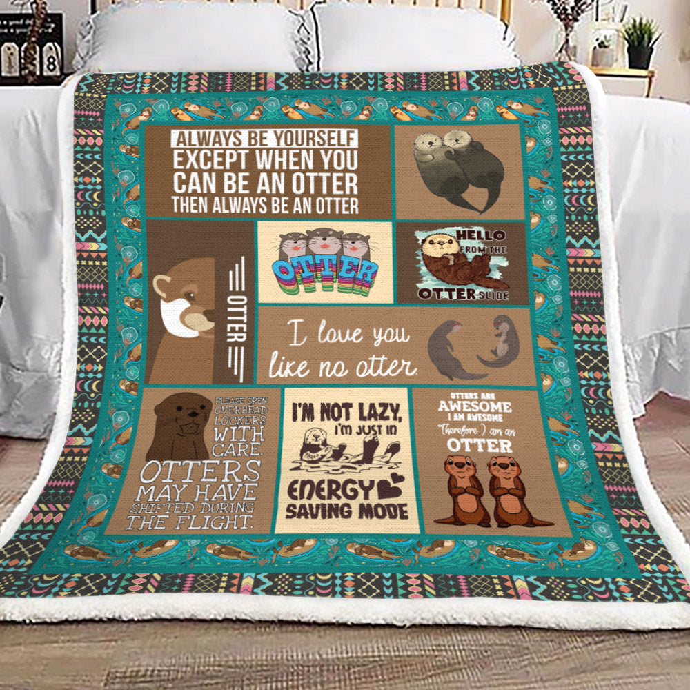 Otter YH25100287F Sherpa Fleece Blanket