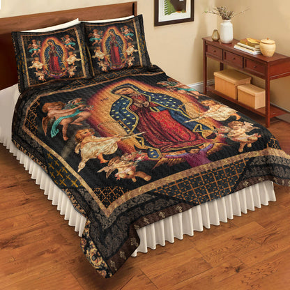 Our Lady Of Guadalupe  Quilt Bed Sheet TL020605QS