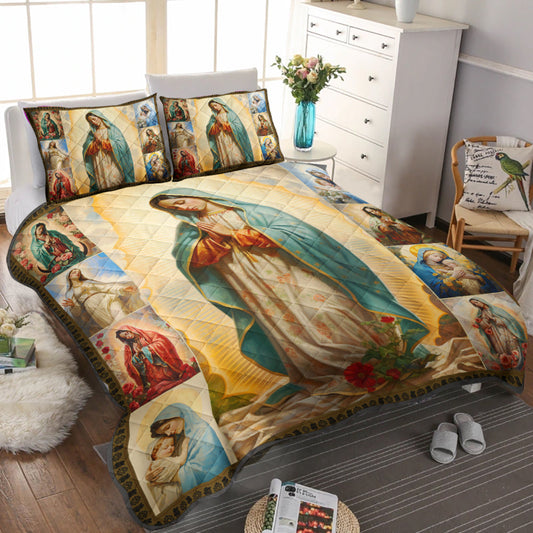 Our Lady Of Guadalupe Quilt Bedding Set CLH0909007