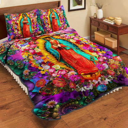 Our Lady Of Guadalupe Quilt Bedding Set HM180901T