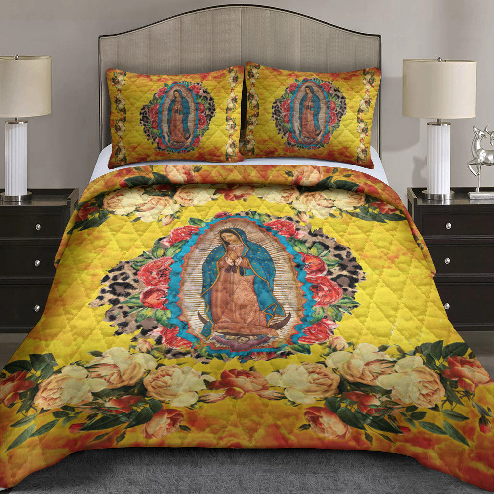 Our Lady Of Guadalupe Quilt Bedding Set HM210904T