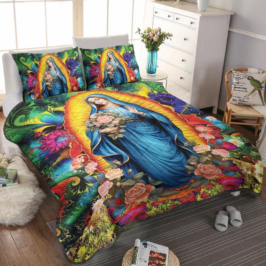 Our Lady Of Guadalupe Quilt Bedding Set ND200908